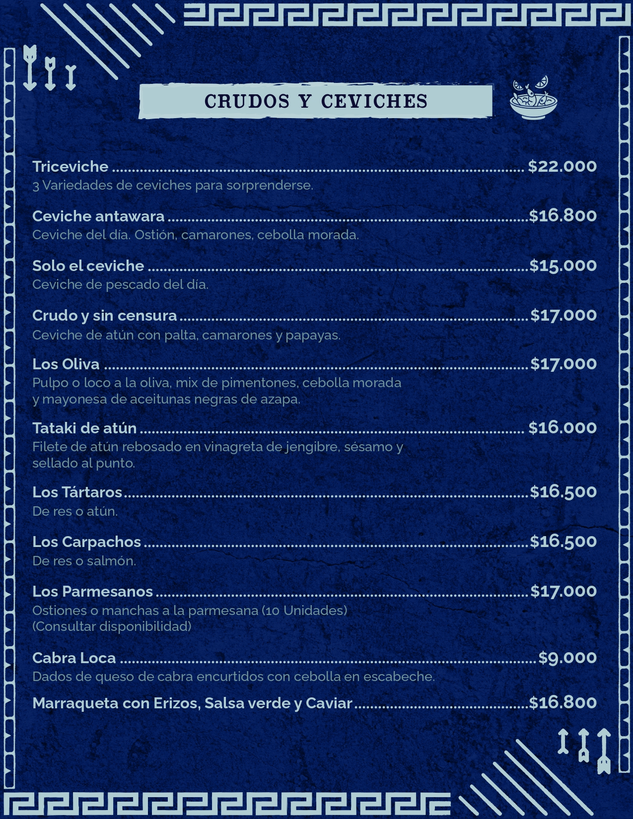 Crudos y Ceviches